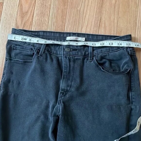 Levi's Jeans Womens 12 Gray Charcoal Mid Rise Skinny Cotton Ladies - Picture 2 of 12